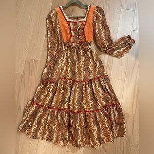 Vintage midi Gunne Sax by Jessica McClintock dress